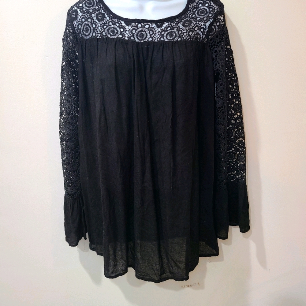 Suzanne Betro Boho Croquet Blouse